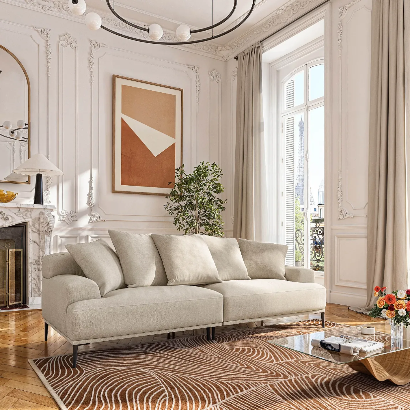 Clearance Ottone II Canapés 3 Places|Canapés Droits